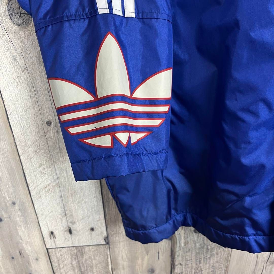 adidas サロペット　デサント　日本製　古着 OLD adidas 90s デサント アディダス 中綿 ベンチコート M - メルカリ