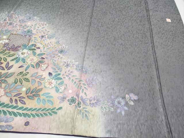 平和屋着物□極上 訪問着 辻が花 絞り 暈し染め 金銀彩 逸品  