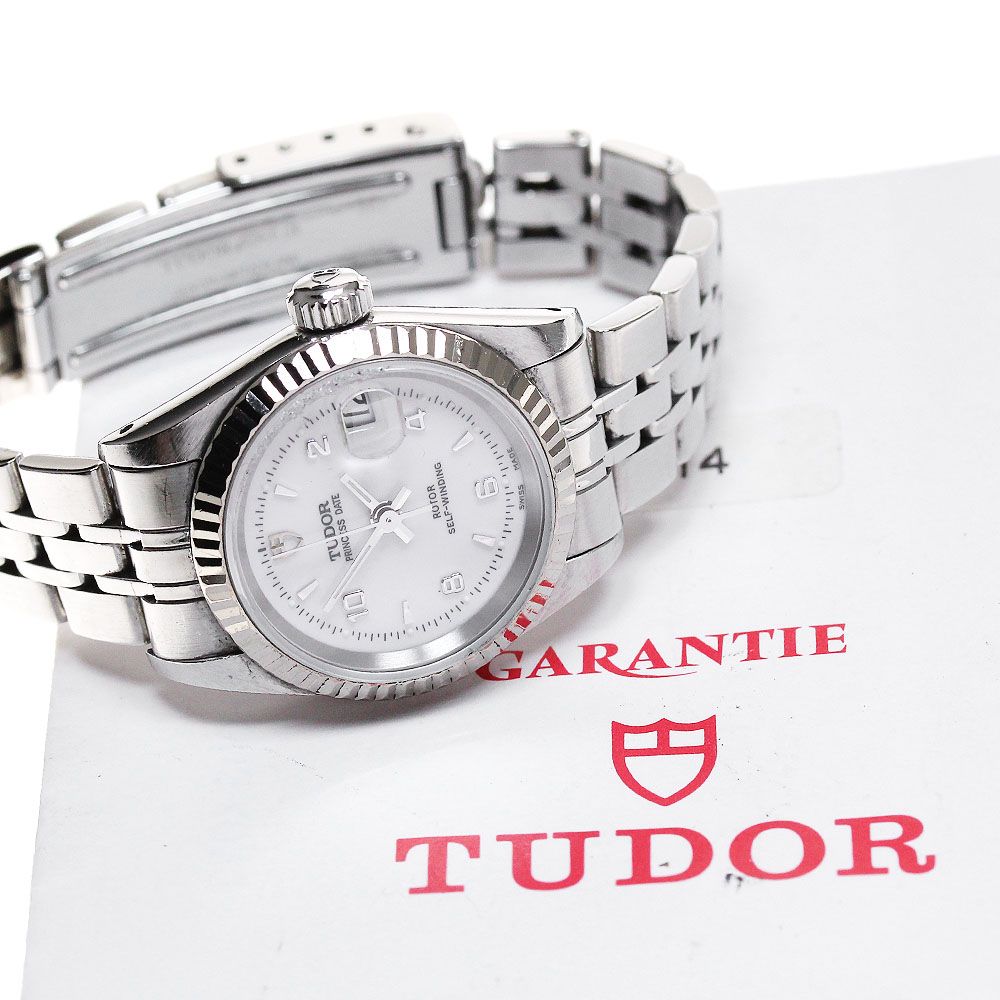 チュードル TUDOR 92414 プリンセス デイト Cal.2671 WGベゼル 自動巻き レディース保証書付き_831945