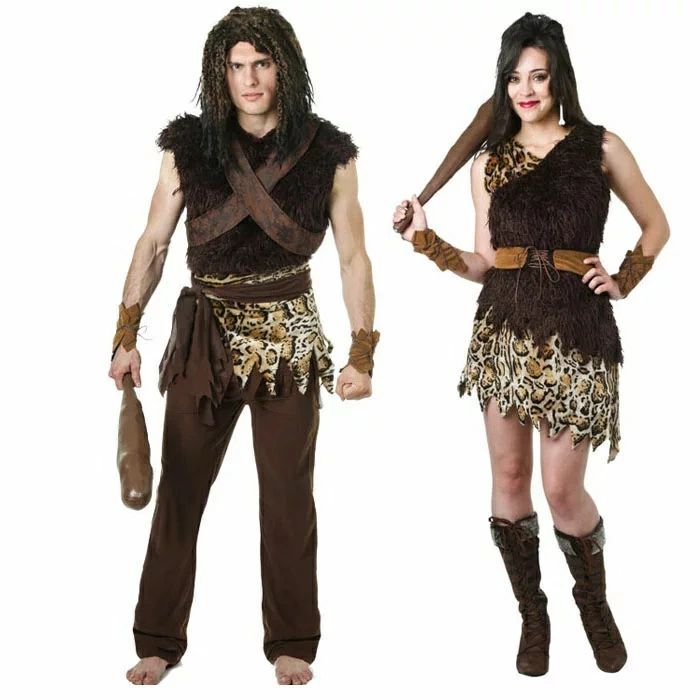 ハロウィン 衣装 大人用 山頂洞人 洞穴 野人 レディース メンズ 女性用 男性用 ハロウィン コスプレ ハロウィン コスチューム メンズ ハロ
