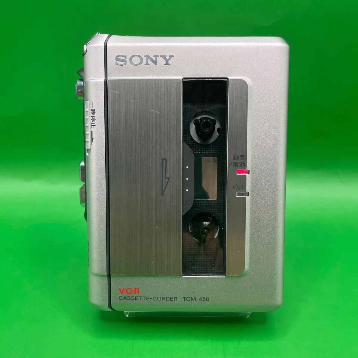 [美品]-SONY カセットコーダー　TCM-450 SONY TCM-450 Portable Slim Cassette Tape Recorder Tested
