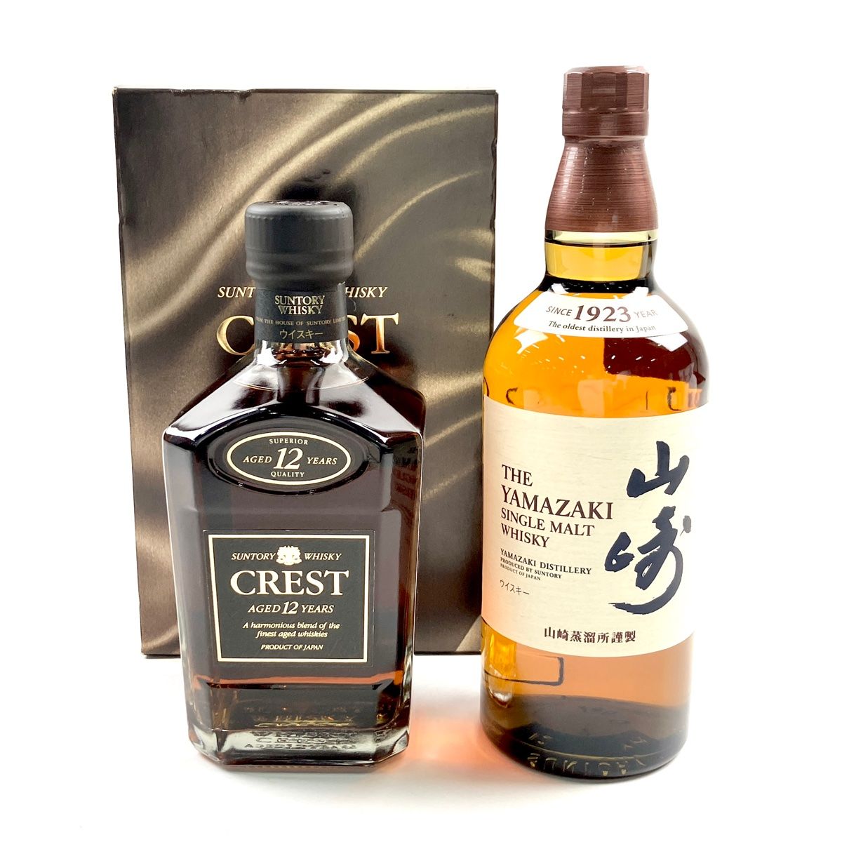 東京都内限定お届け】 2本 サントリー クレスト 12年 旧ボトル