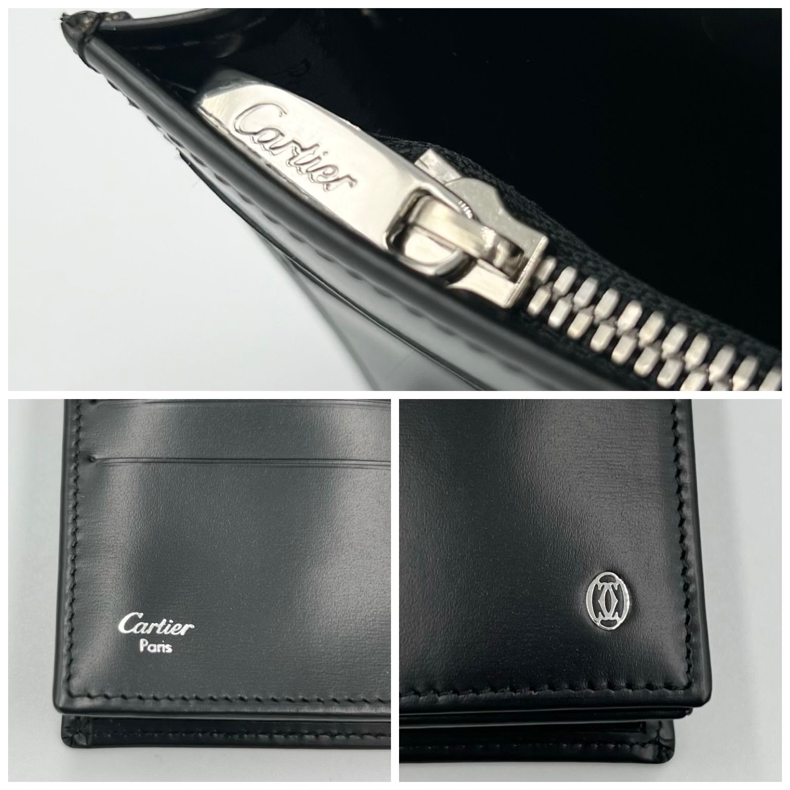 カルティエ パシャ 二つ折り マチ付き長財布 メンズ 財布 Cartier 