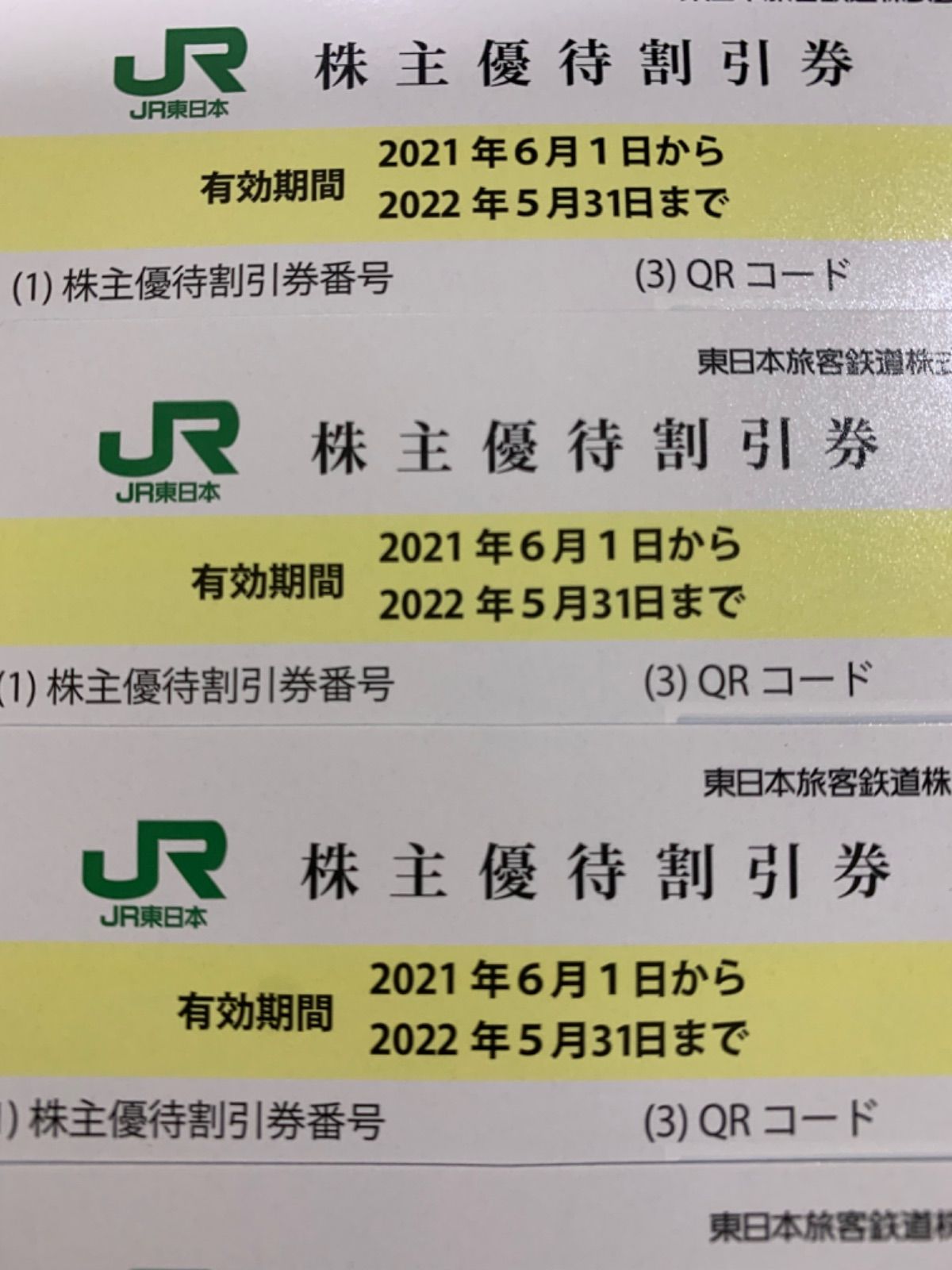 JR東日本 株主優待券 5枚 - メルカリ