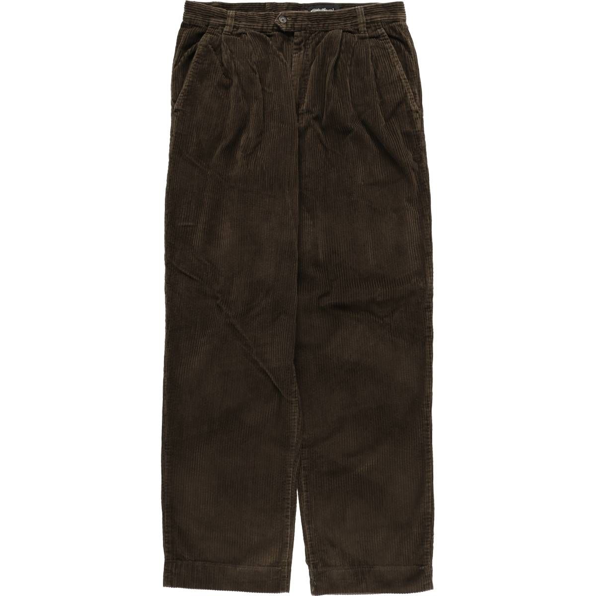 古着 90~00年代 エディーバウアー Eddie Bauer ツータック 太畝 コーデュロイパンツ メンズw35相当 ヴィンテージ|eaa583093