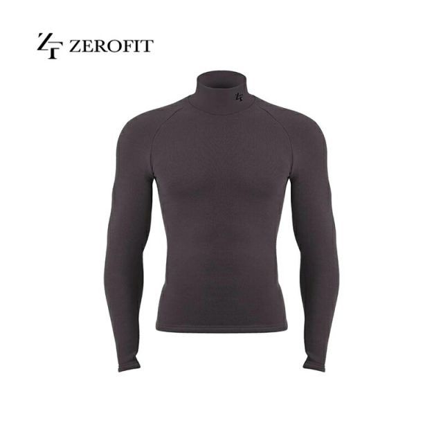 イオンスポーツ ゼロフィット ヒートラブ モックネック ダークグレーEONSPORTS ZEROFIT HEATRUB 速暖 抗菌防臭