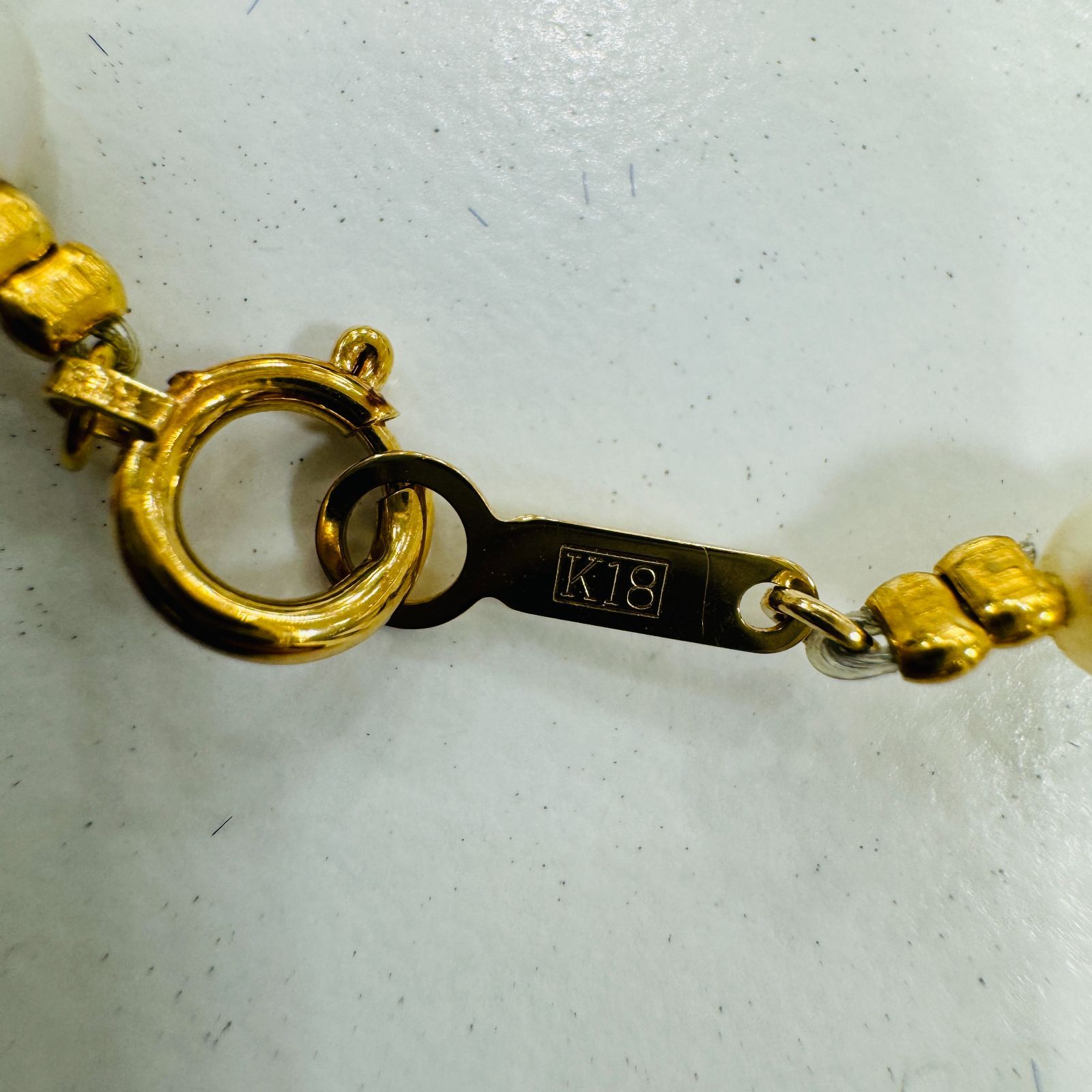 【新品未使用】タマヨシパール 本真珠　パール ネックレス　ゴールド k18 A【ヴィンテージ】 タマヨシパール 真珠 本真珠 パール