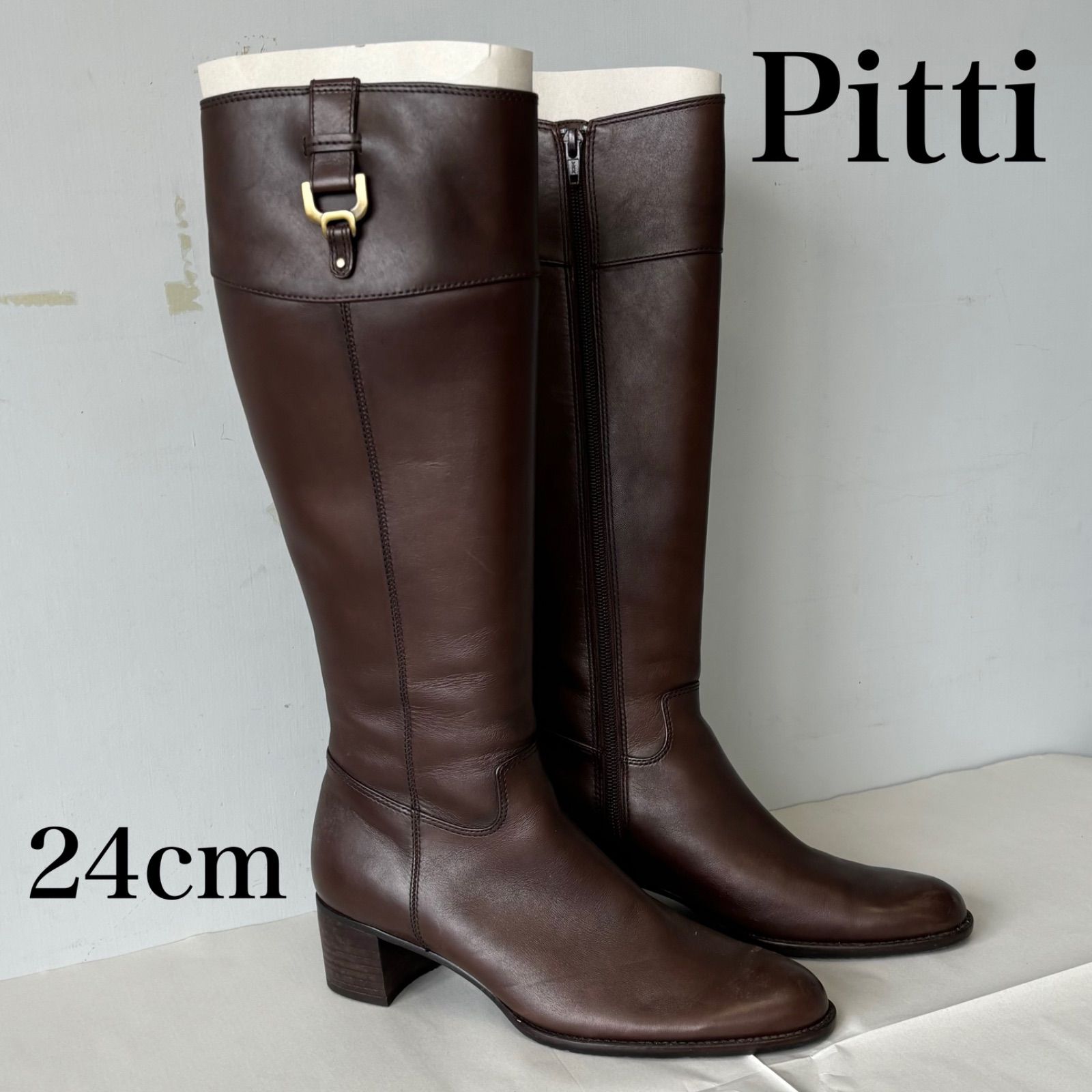 pitti ピッティー ショートブーツ 24cm - 靴