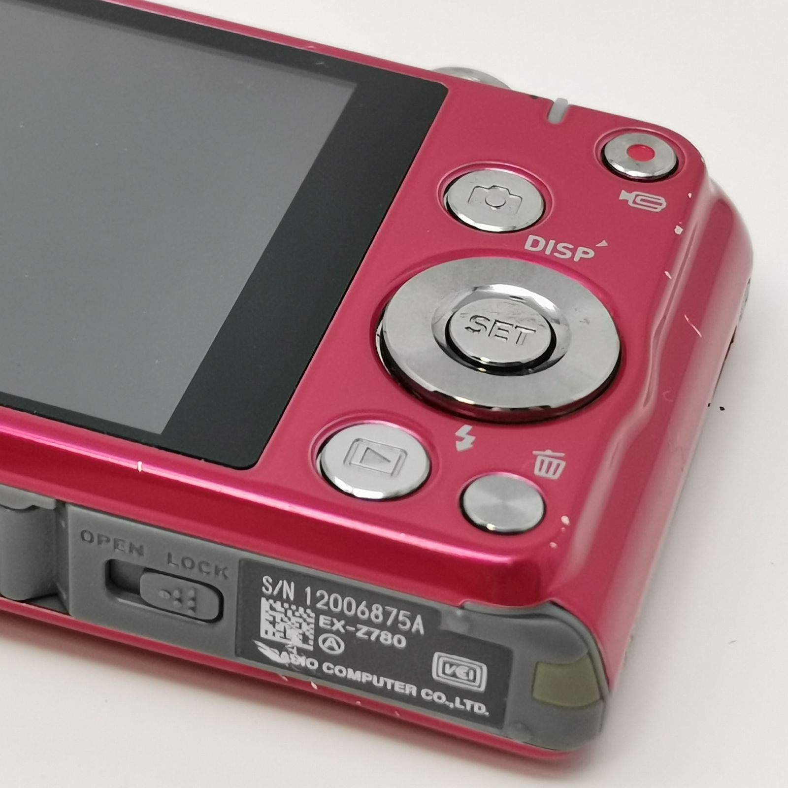 カシオ EXILIM ピンク EX-Z780 充電器/バッテリーないため動作