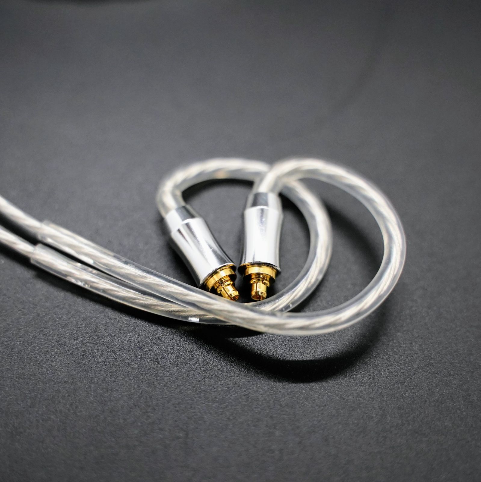 ついに7N 超冷凍製単結晶銅銀メッキ最高スペックケーブルIE900用/4.4mm