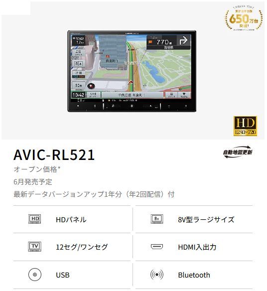 カロッツェリア8V型楽ナビAVIC-RL521 KLS-N802Dセレナ セレナe-POWER C27系MC前 H28 8~R1 7 用取付キットセット