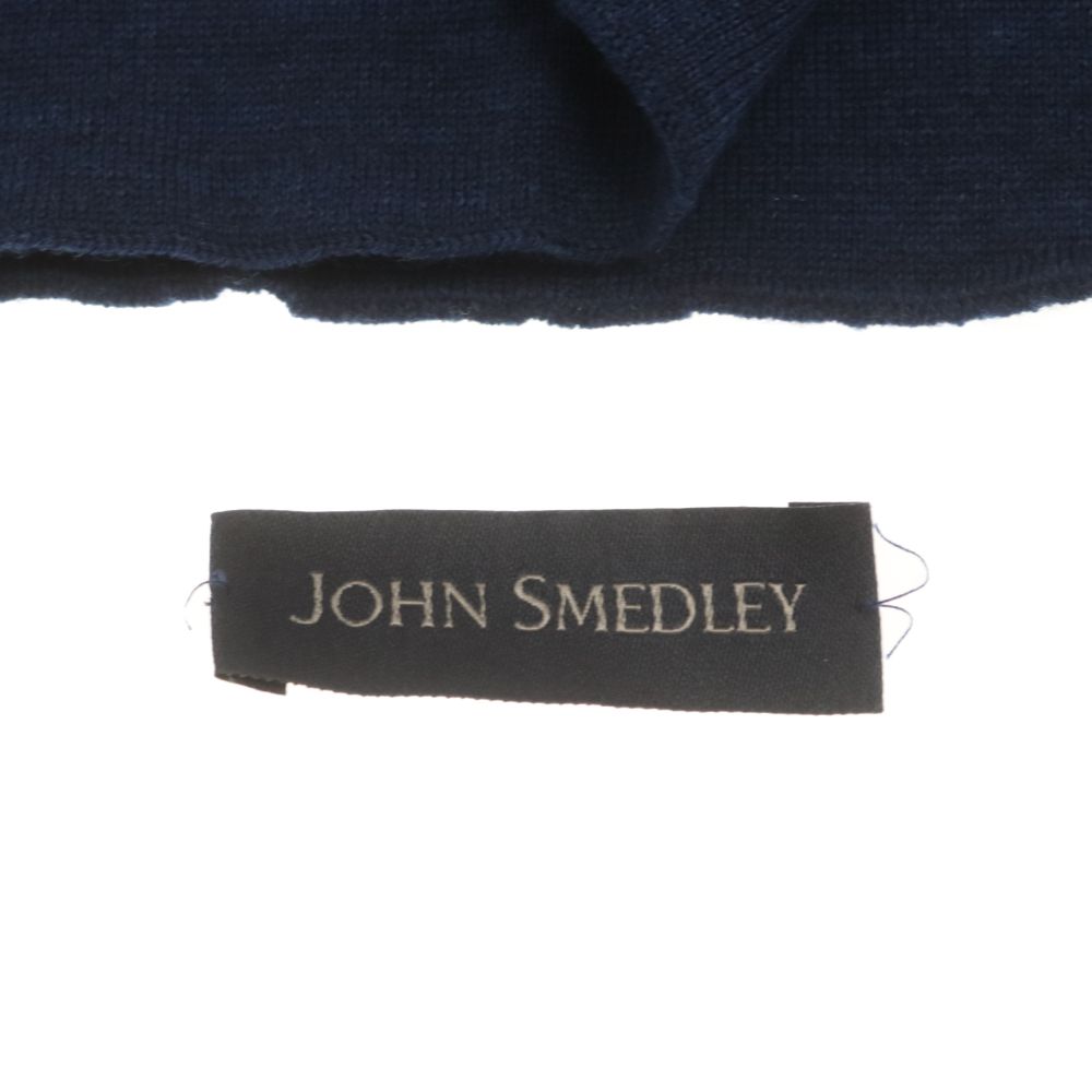JOHN SMEDLEY (ジョンスメドレー) ウール ストール マフラー ネイビー