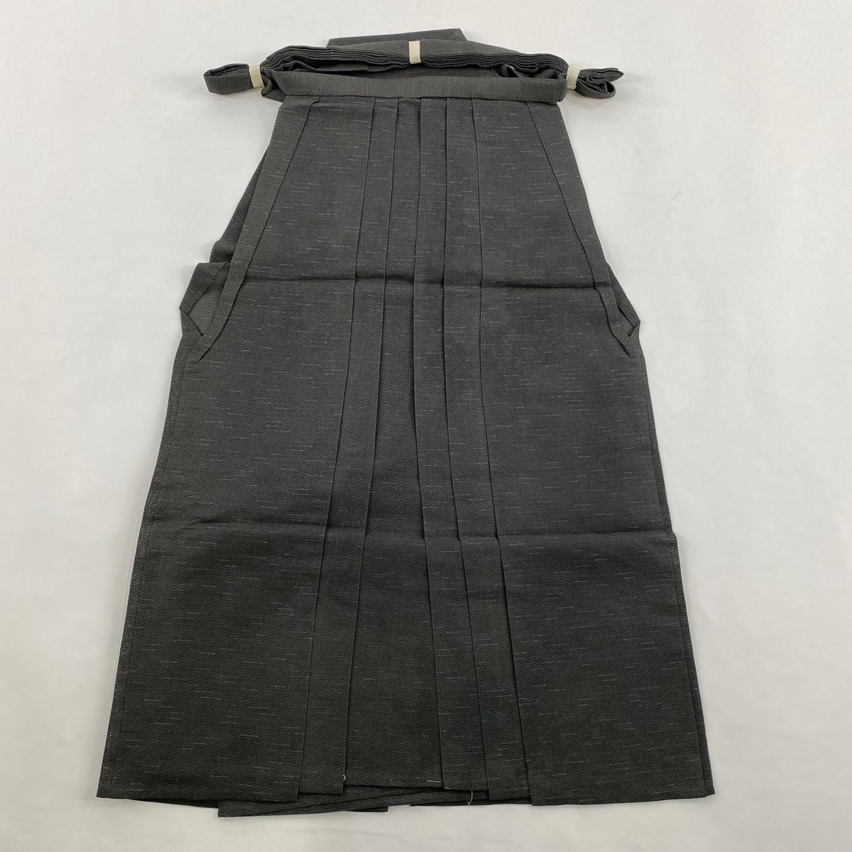 袴 馬乗袴 夏物 灰色 正絹 名品