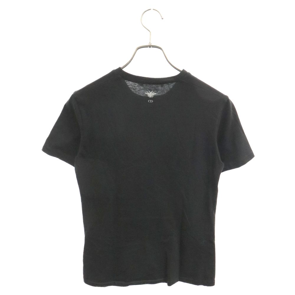 Christian Dior - Christian Dior クリスチャンディオール J'ADIOR 8 ロゴプリント リネンクルーネック半袖Tシャツ 213T03TC001 ブラック レディース Christian Dior (クリスチャンディオール) J'ADIOR 8 ロゴプリント