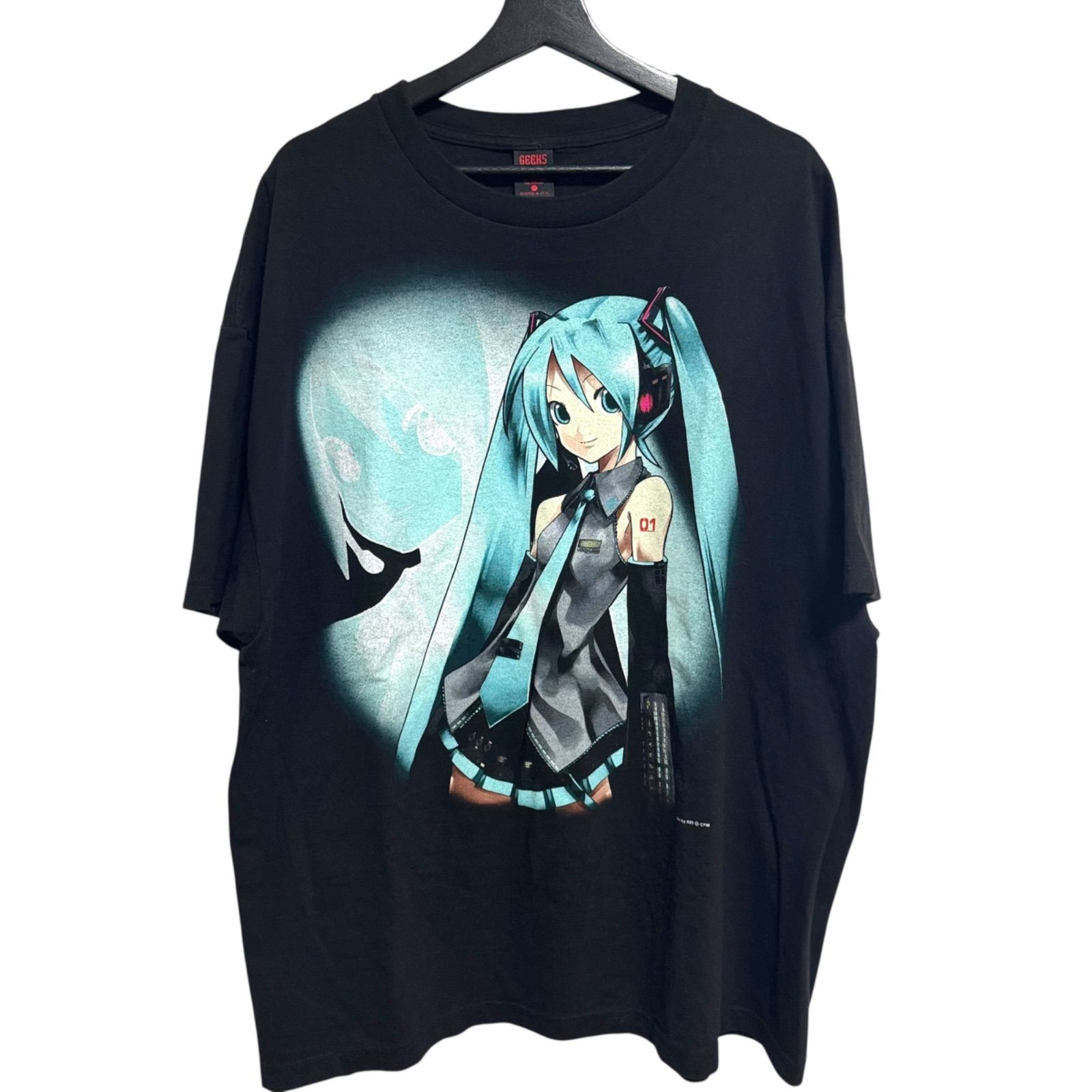 GEEKS RULE】 × HATSUNE MIKU SILKSCREEN PRINTING T-SHIRT ギークス