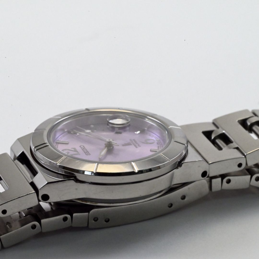 電池交換済 セイコー ルキア SEIKO LUKIA 30mm パープル文字盤 電池交換済 セイコー ルキア SEIKO LUKIA 30mm パープル文字盤