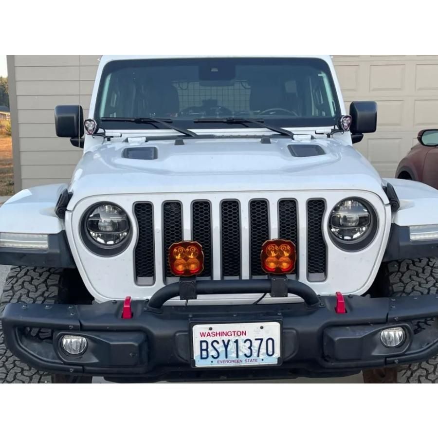 KC HiLiTES ブラケットセット チューブクランプタイプ ラバーアジャスト Bracket Set Tube Clamp Light Mount Rubber Adjustment Shims - 1.25 - 1.5 73011