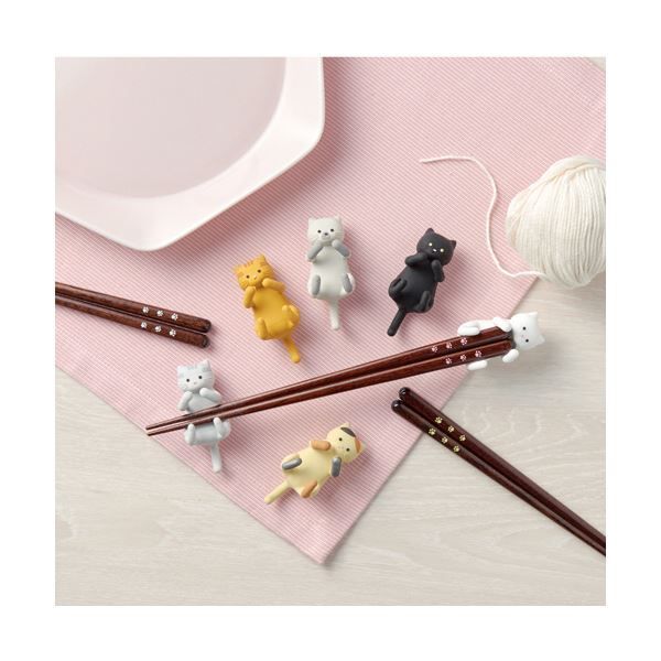 まとめ イシダ猫の箸＆箸置きセット