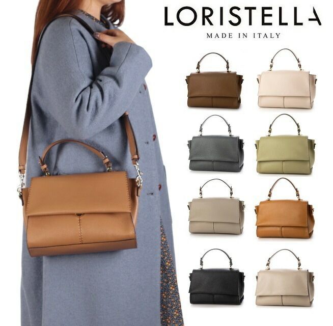 loristella バッグ レザー トートバッグ 2WAY LORISTELLA MURIEL 2605 ハンドバッグ ストラップ ビジネスバッグ  ショルダーバッグ レディース - メルカリ