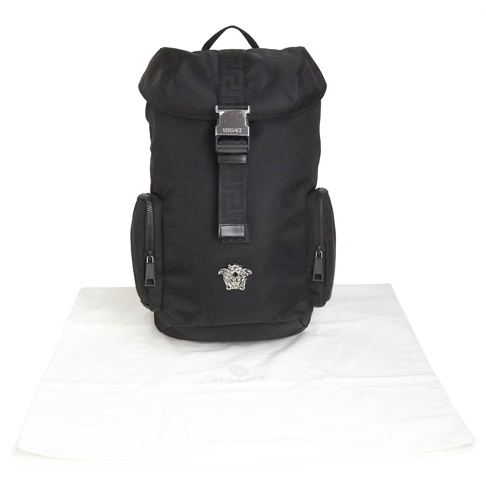 【新品未使用】ヴェルサーチ　VERSACE メンズ リュック　メデューサ　金ロゴ 楽天市場】VERSACE バックパック メデューサ カーフレザー
