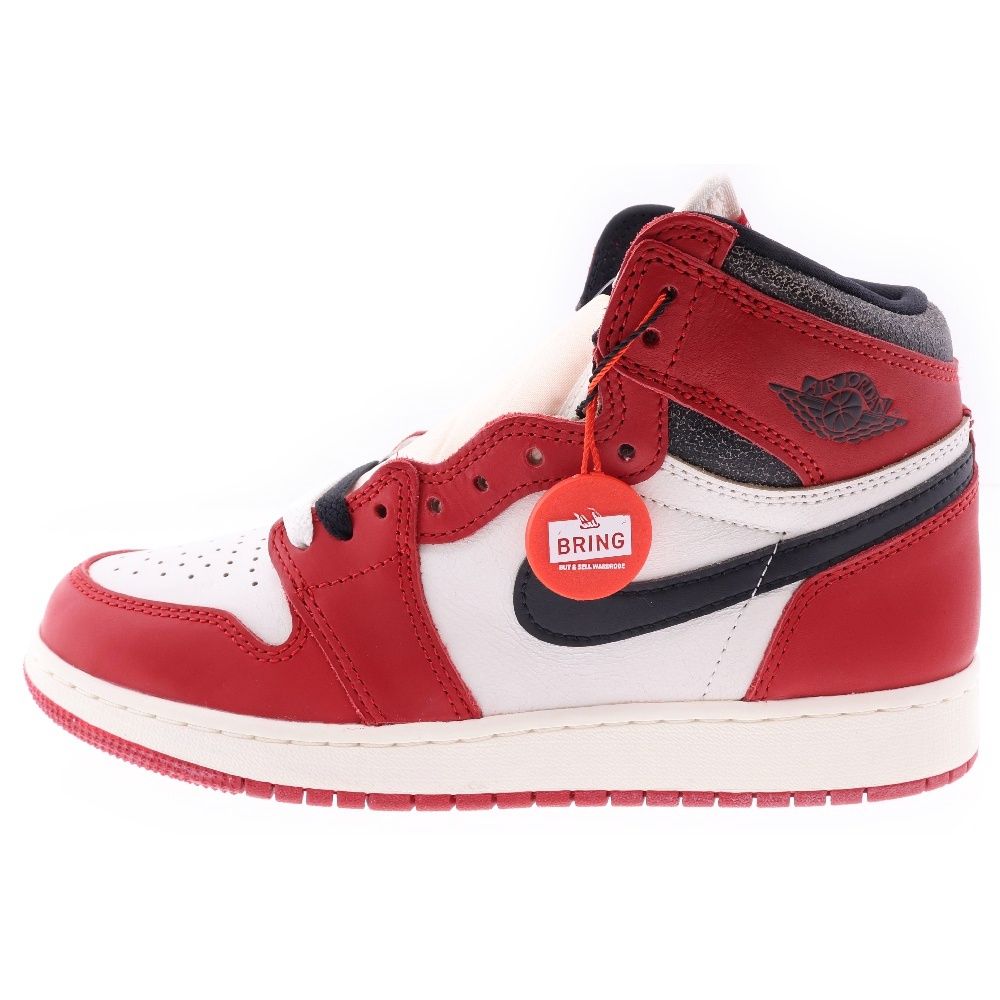 NIKE (ナイキ) AIR JORDAN 1 エアジョーダン1 シカゴ ロストu0026ファウンド ハイカットスニーカー ホワイト/レッド US6Y/24cm FD1437-612