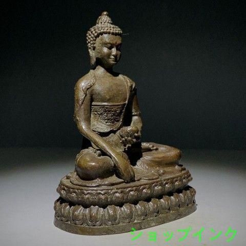 坐蓮釈迦牟尼仏 仏像 工芸品 美術品 置物 - メルカリ