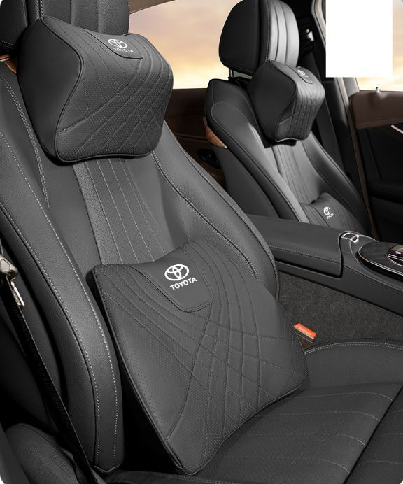 【新品未使用】レクサス（LEXUS）ネックパッド 腰クッション 車用 背もたれクッション ネックピロー ヘッドレスト ナッパレ
