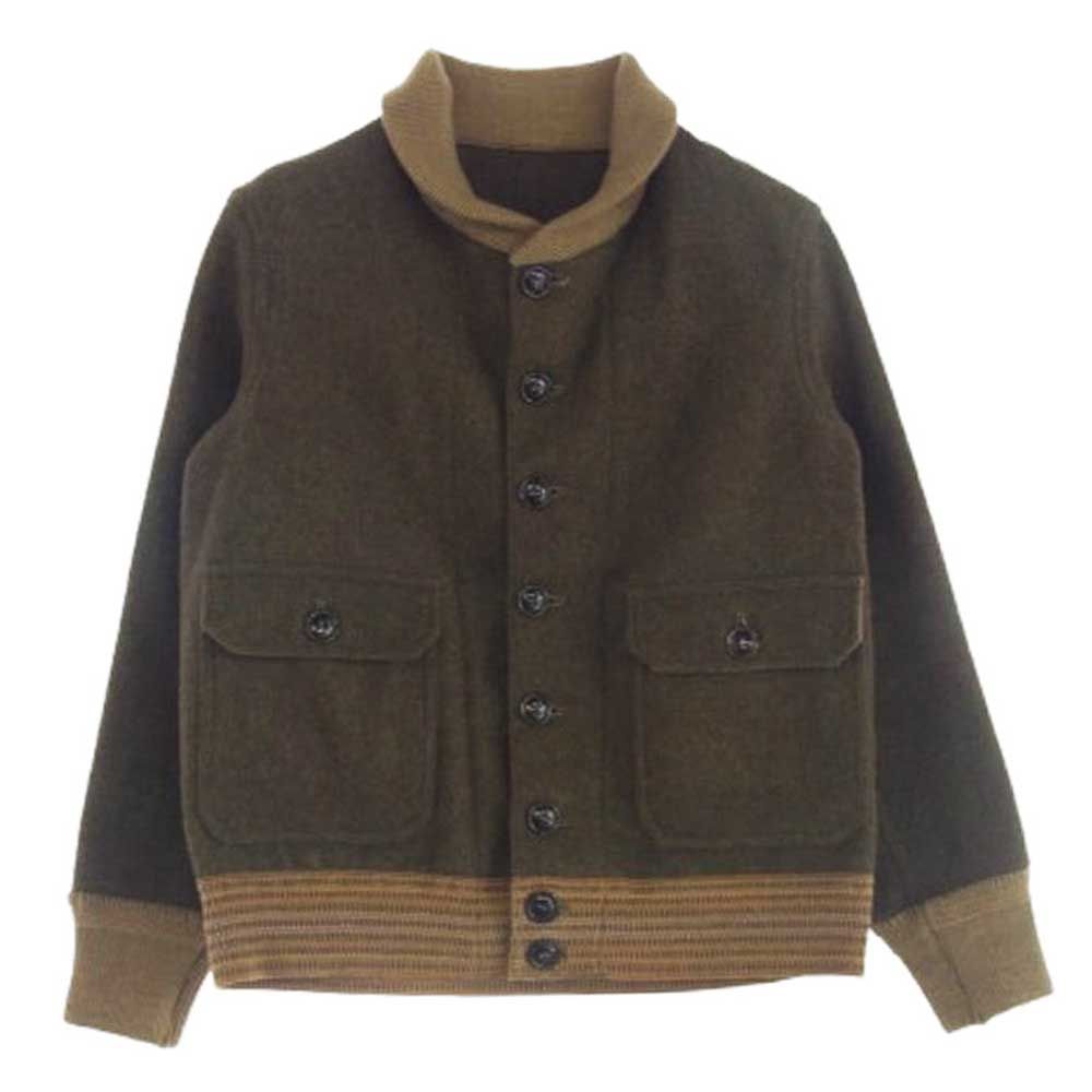 WAREHOUSE ウエアハウス A-1 STYLE WOOL JACKET ウール ジャケット ブラウン系 36