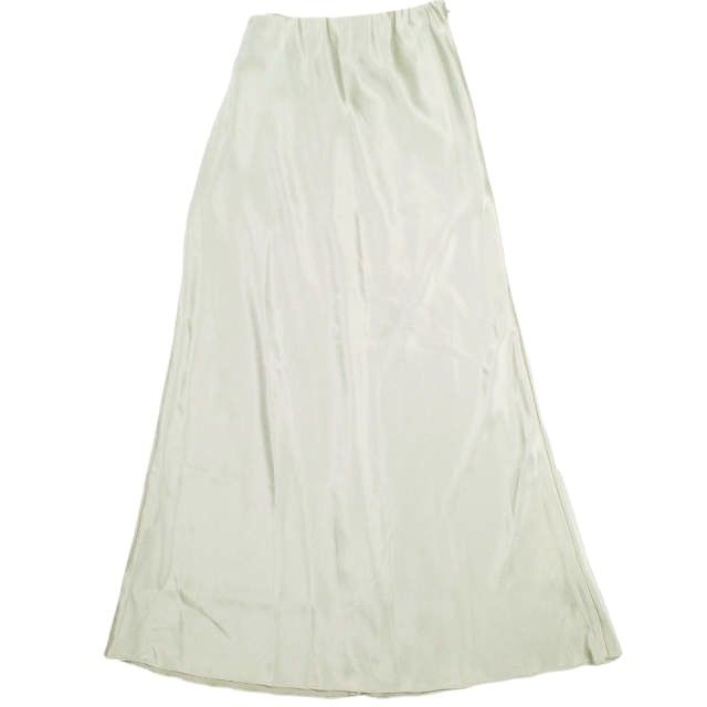 AP STUDIO エーピーストゥディオ 23AW 日本製 サテンフ スカート 23060586206030 38 BEIGE ロング マキシ ボトムス g23577