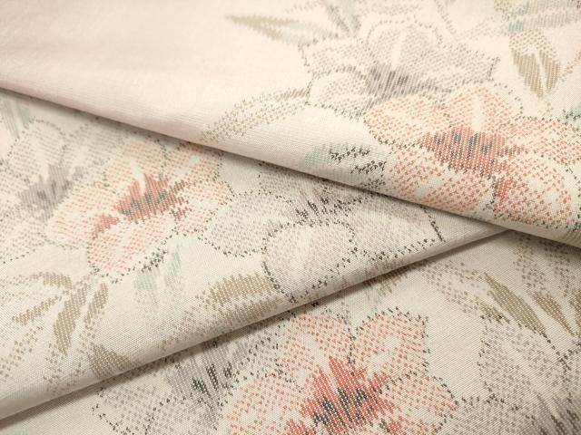 平和屋着物▽上質な紬 単衣 草花文 正絹 逸品 DAAR1262jm - メルカリ 