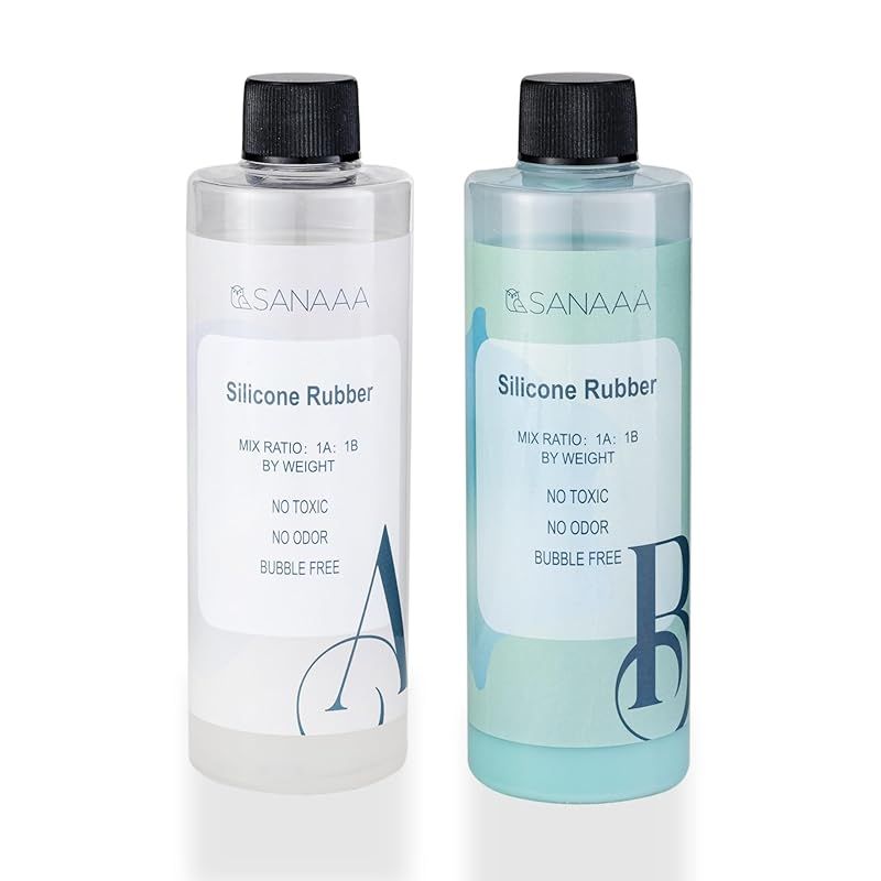 SANAAA 型取り用シリコン 硬度15A グリーン モールドシリコン 手作り DIY 型取り レジン型 （500+500g） 1