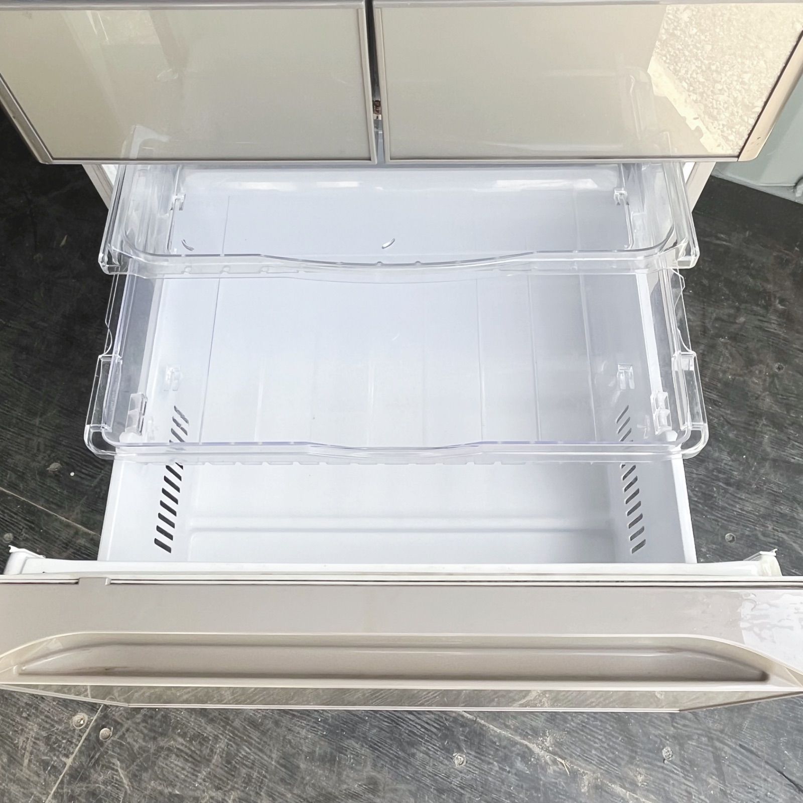 162取付無料！日立真空チルド搭載 シャンパンゴールド5ドア冷蔵庫！洗濯機 162取付無料！日立真空チルド搭載 シャンパンゴールド5ドア冷蔵庫