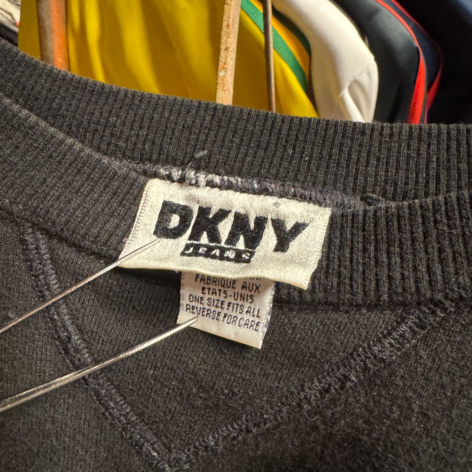90s 90年代 USA製 VINTAGE DKNY JEANS GEAR BAGGY SWEATSHIRT DKNY 
