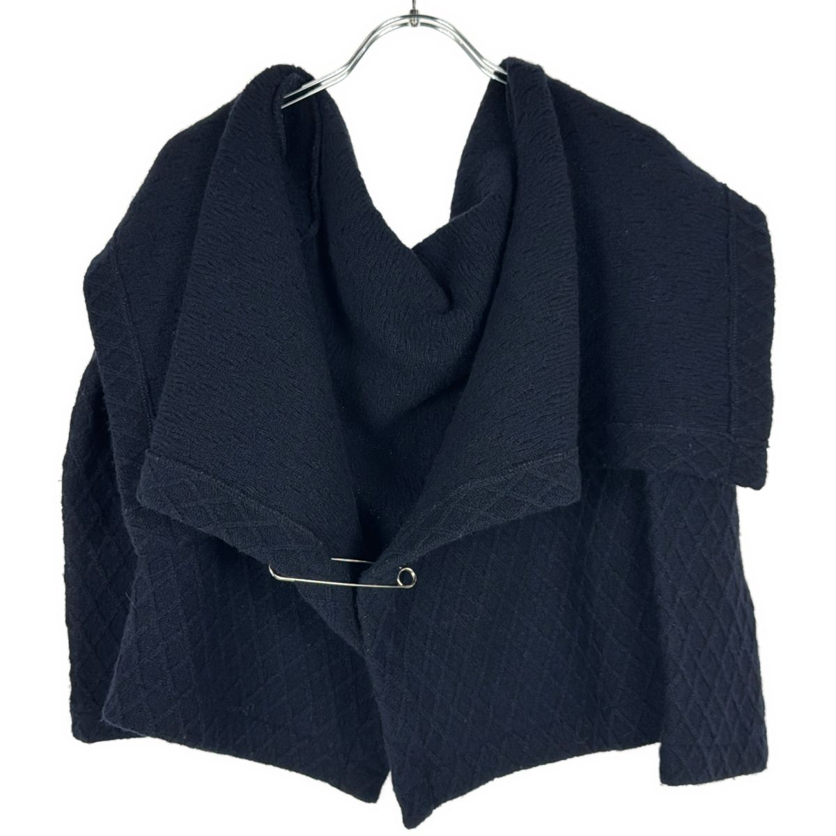 tricot COMME des GARCONS - tricot COMME des GARCONS トリココムデギャルソン 1999AW ビッグピンニットカーディガン TT-040440 ネイビー tricot COMME des GARCONS トリココムデギャルソン 1999AW ビッグピン
