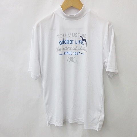 アダバット adabat モックネック シャツ ゴルフ ハイネック 半袖 ロゴ