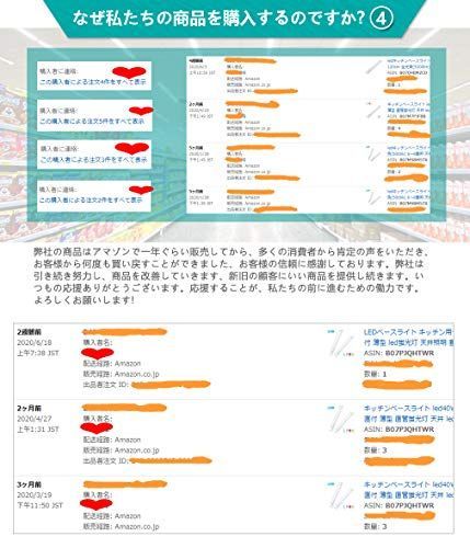 お得セール 2本 昼光色 ledベースライト 120cm, キッチンベースライト