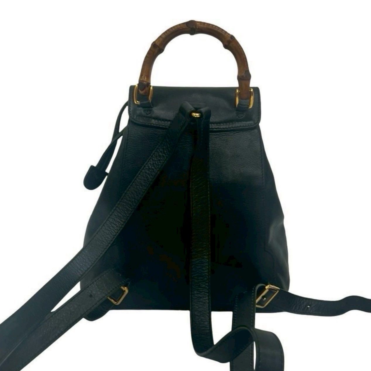 コージー グッチ バンブー レザー リュック バックパック ブラック GUCCI グッチ ミニリュック バンブー/バックパック バッグ