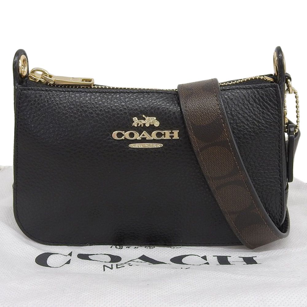 本物保証】 新品同様 コーチ COACH シグネチャー ショルダーバッグ 