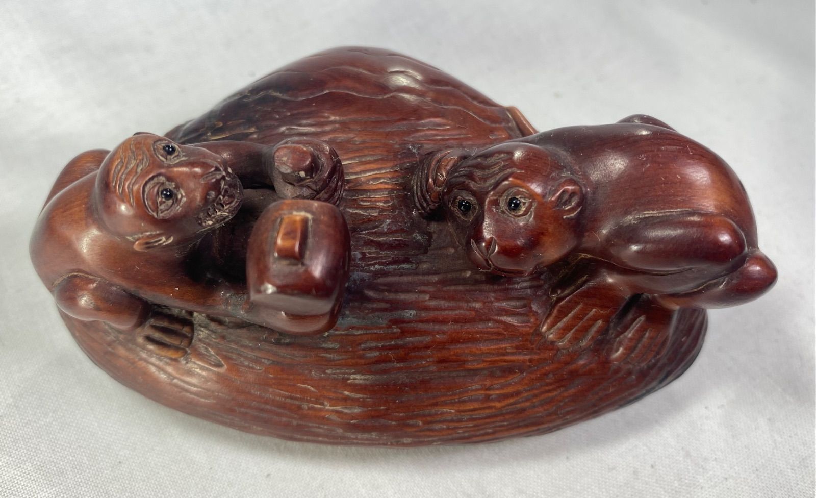 柘植材　置物　猿彫刻　中裸婦、春画珍品　黄楊繊細彫刻　木製 柘植材 置物 猿彫刻 中裸婦、春画珍品 黄楊繊細彫刻 木製 - メルカリ