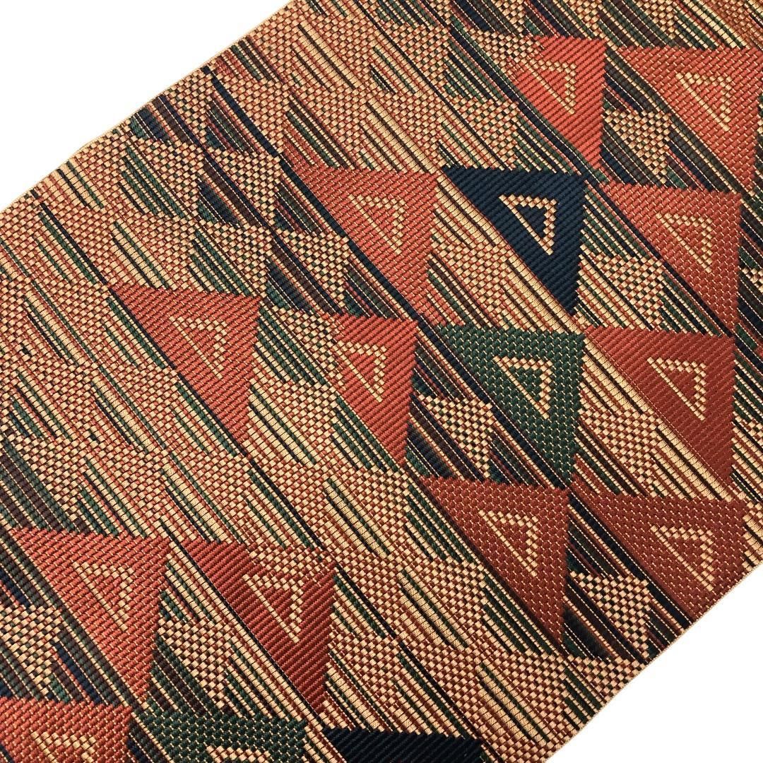 名古屋帯 博多織 鱗模様 O-5538