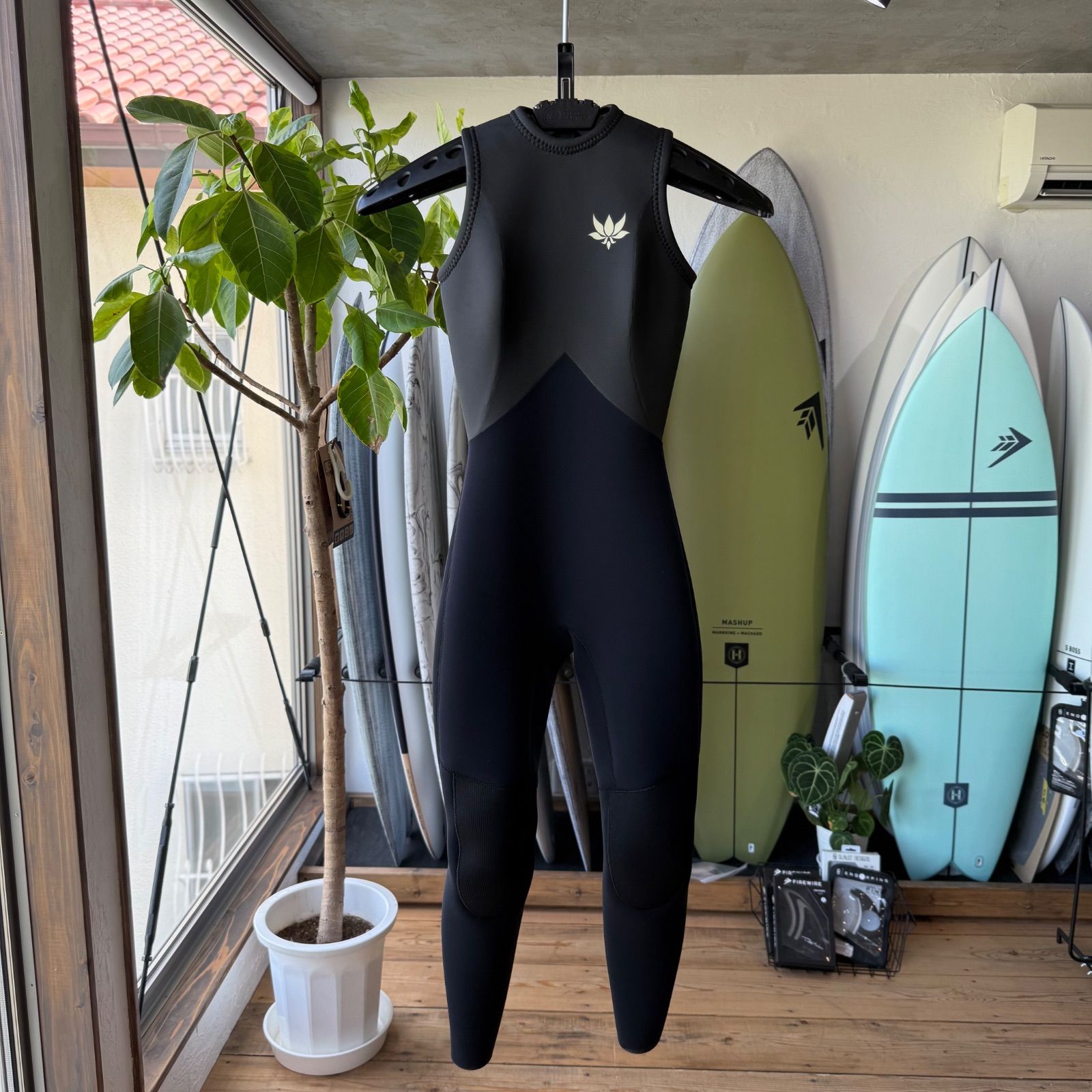 ♥ サーフィン ウエットスーツ ラバー ロングジョン SSモデル AXXE AXXEClassic アックスクラシック WOMEN M 2mm 日本製