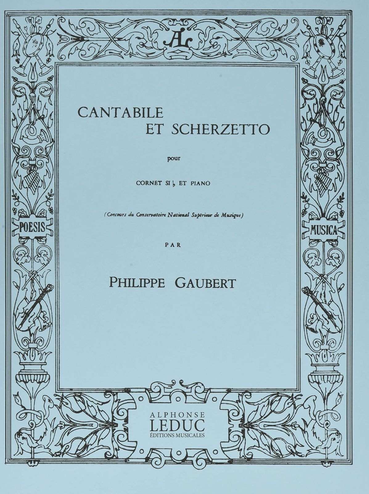 Alphonse Leduc ウィットナー ゴーベール : カンタービレとスケルツェット (トランペット、ピアノ) ルデュック出版