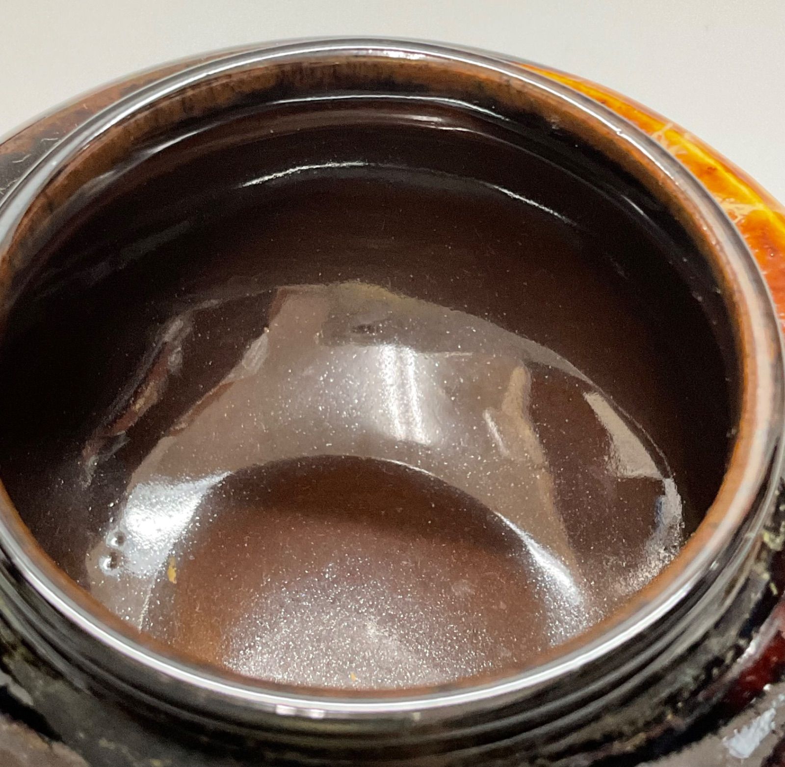 S11 洛東 桶谷定一作 大海茶入 茶入 共箱 仕覆付 東福寺緞子 茶器