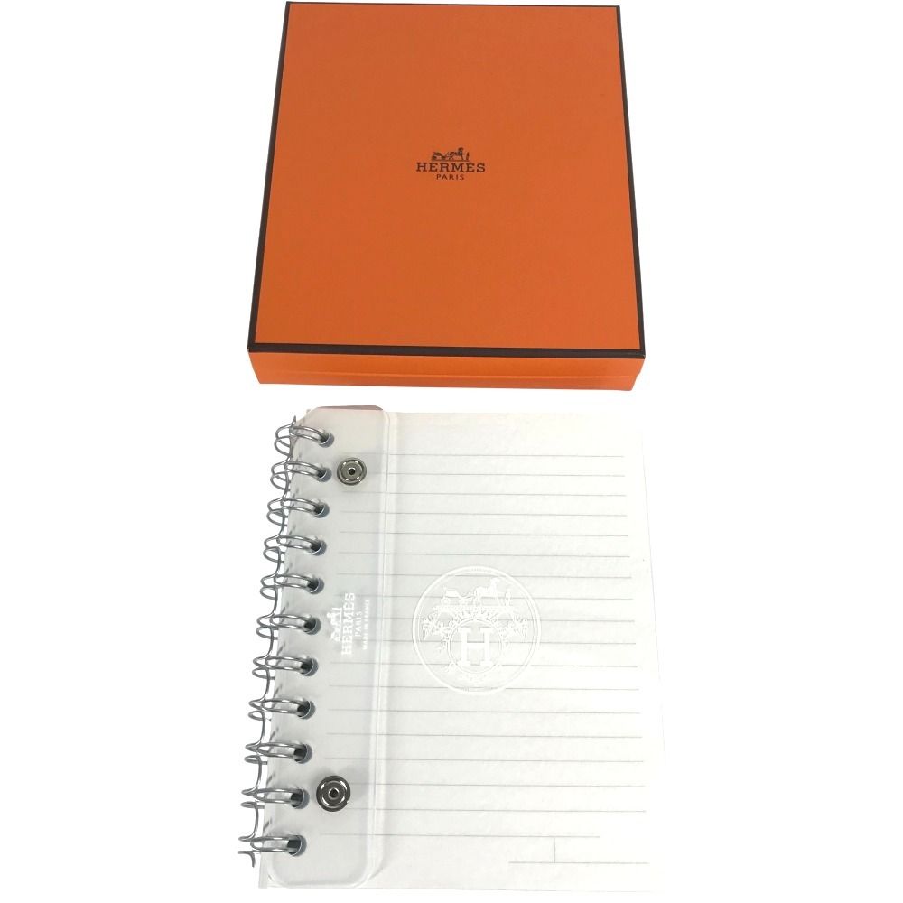 HERMES エルメス ノートブック レフィル リフィル ロゴ 紙 ホワイト