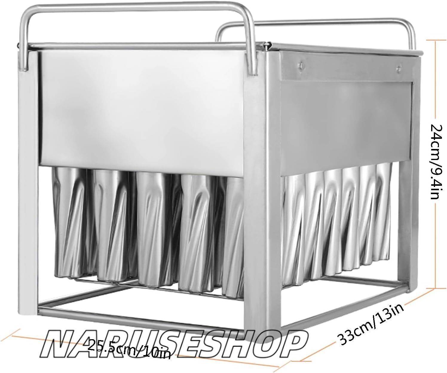 40個の業務用ステンレススチール製アイスキャンディー型、食品グレード