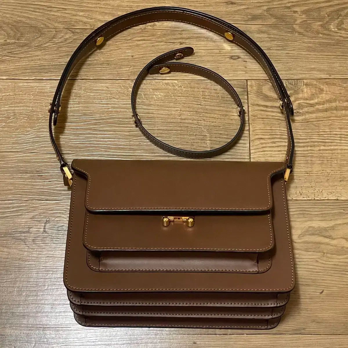 Marni(マルニ) トランク カーフレザー バッグ ミディアム