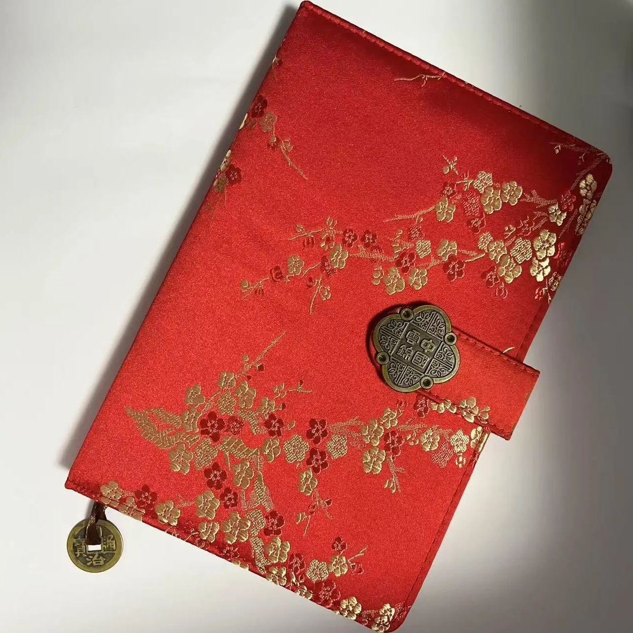 雲錦仕立て】世界無形文化遺産の高級ノート 高級和風ノート（紅梅