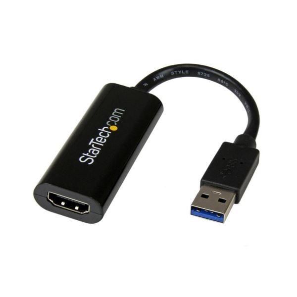 (まとめ）StarTech スリムタイプ USB3.0-HDMI変換アダプタ USB32HDES 1個〔×3セット〕