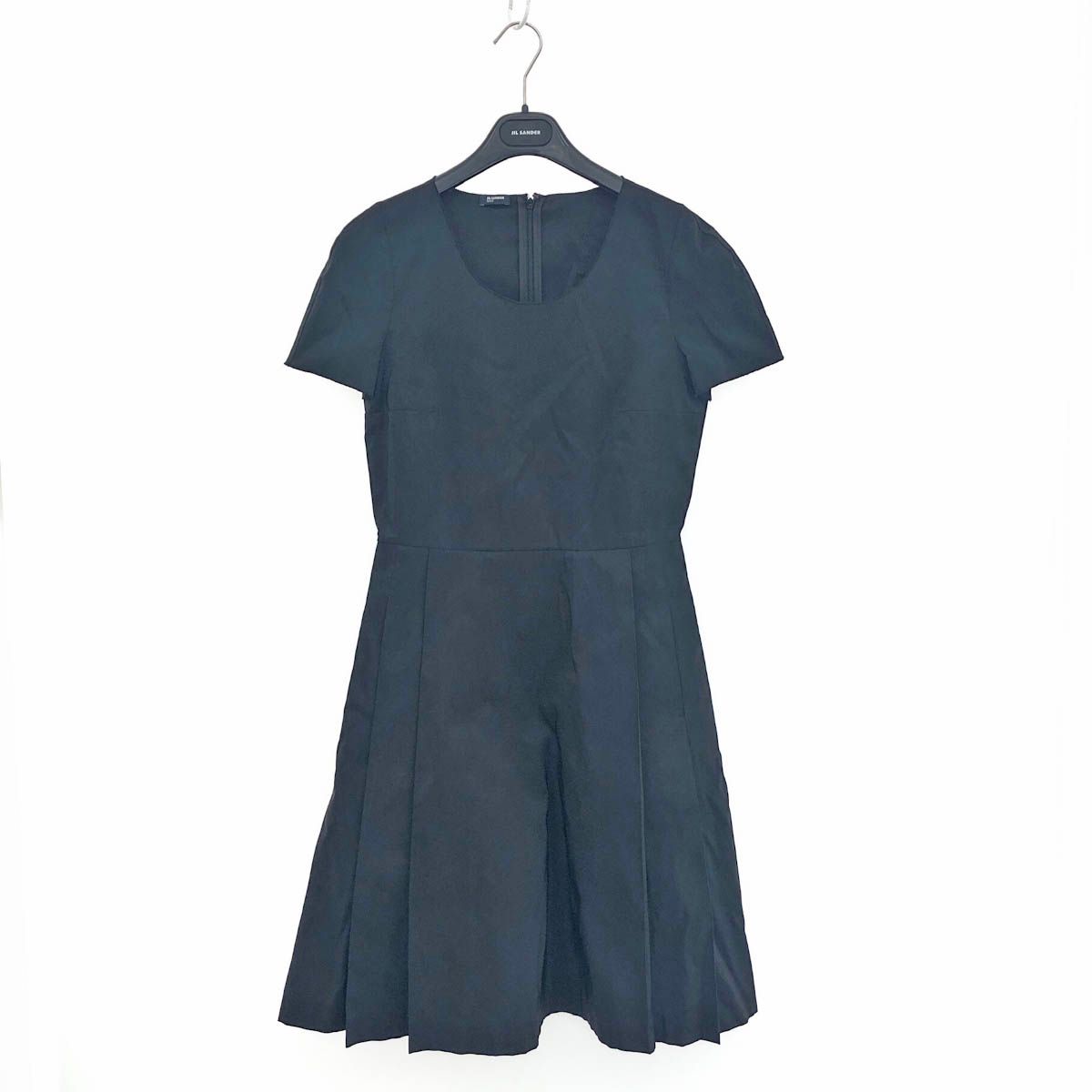 良好 JIL SANDER NAVY ジルサンダーネイビー 半袖ワンピース
