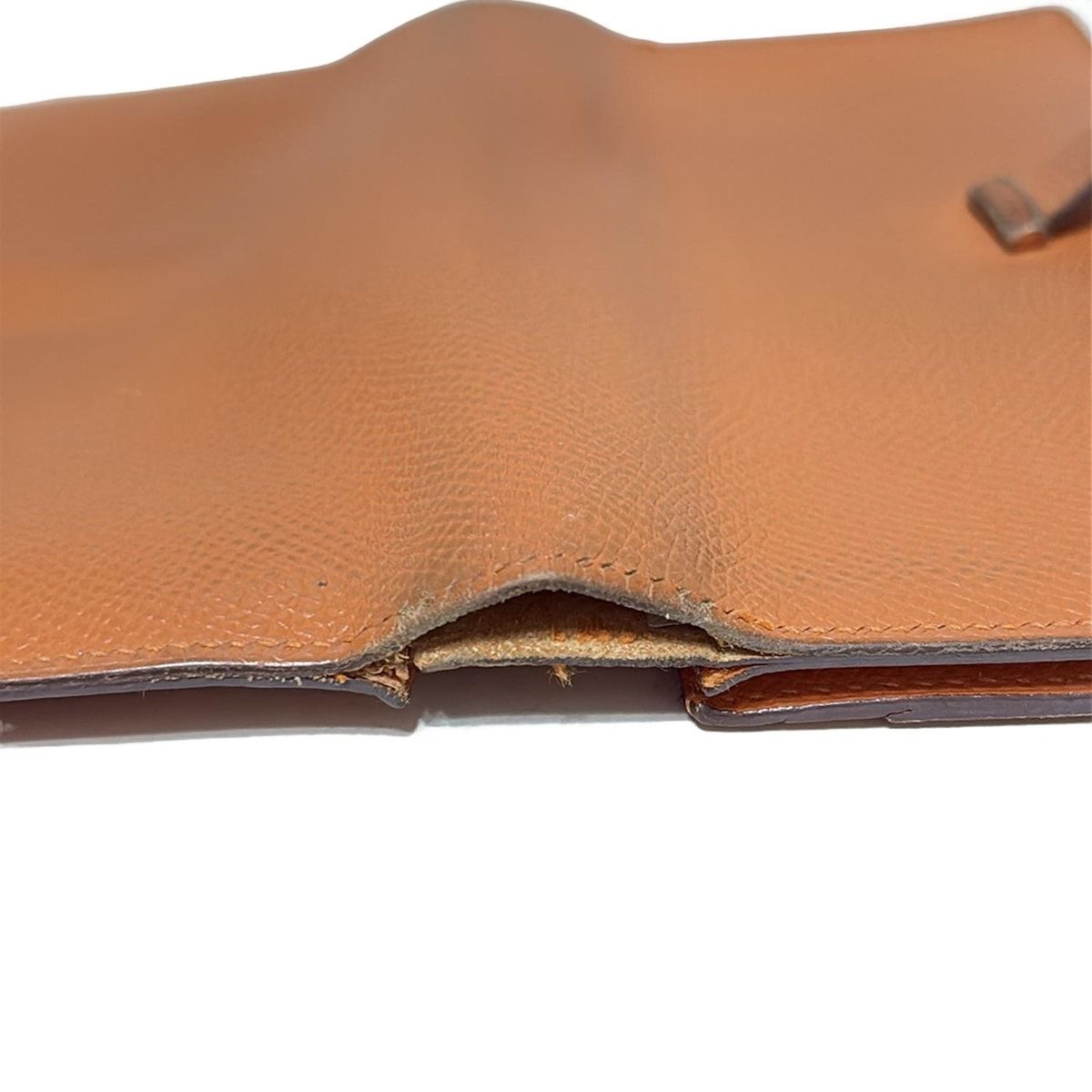 HERMES エルメス ベアンスフレ オレンジ 二つ折り 長財布 エルメス